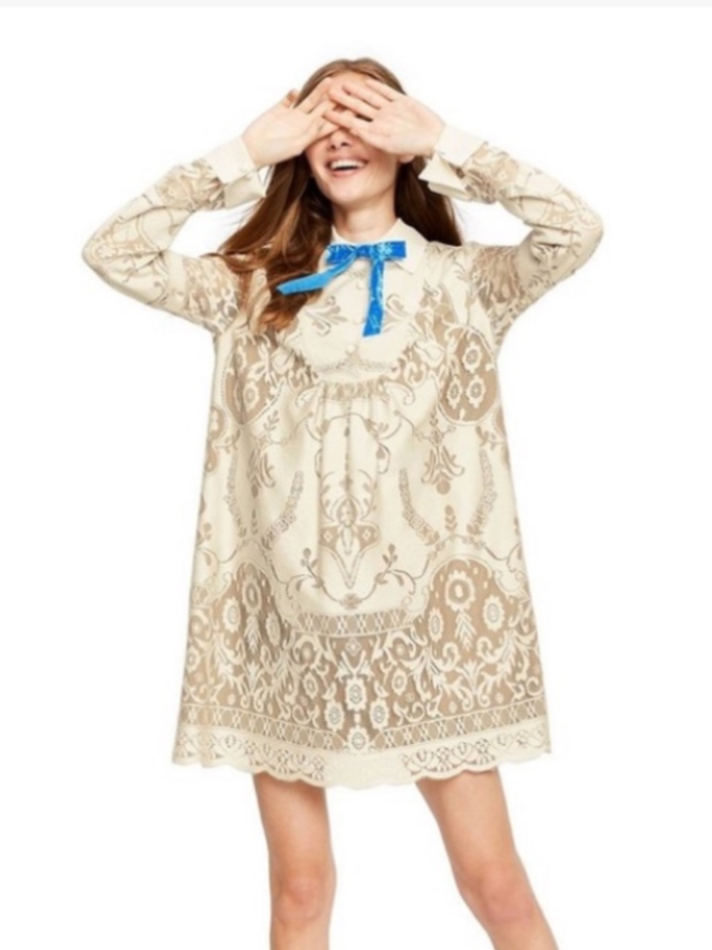Anna Sui Lace Mini Dress Large vintage inspired gossip girl